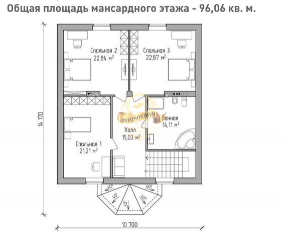 Планировка Дом из  AN007-10