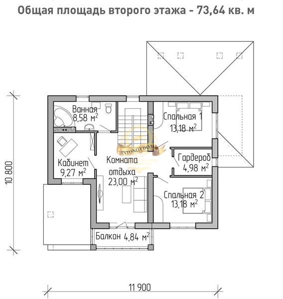Планировка Дом из  AN115-16