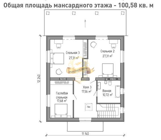 Планировка Дом из  AN010-15
