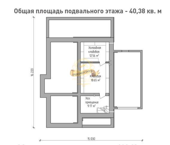 Планировка Дом из газосиликатных блоков AN061-17