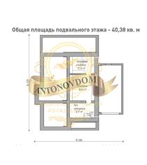 Планировка современного дома из газобетона с мансардой.