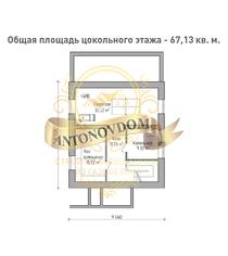 Планировка дома из газобетона с мансардой и цокольным этажом