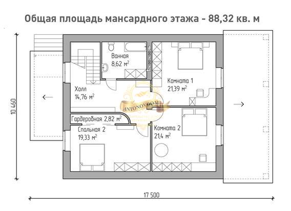 Планировка Дом из  AN061-14