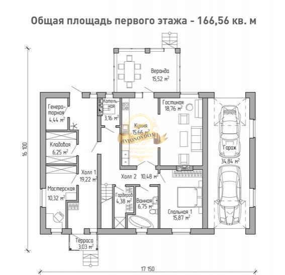 Планировка Дом из  AN018-12