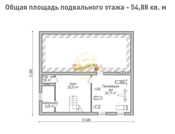 Планировка Дом из  AN070-14
