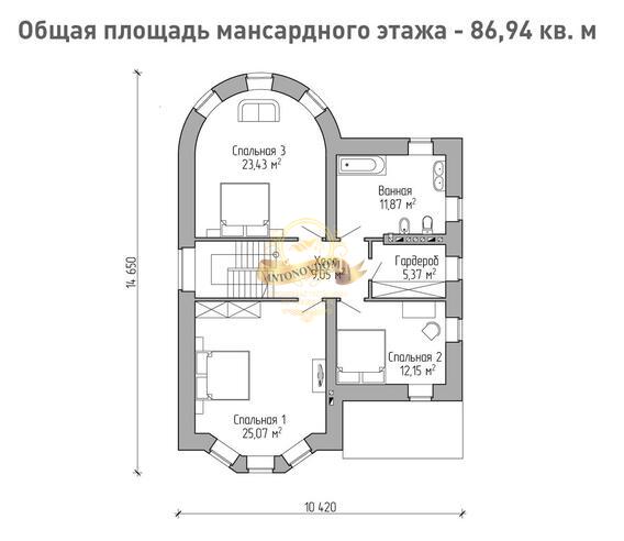 Планировка Дом из  AN039-12