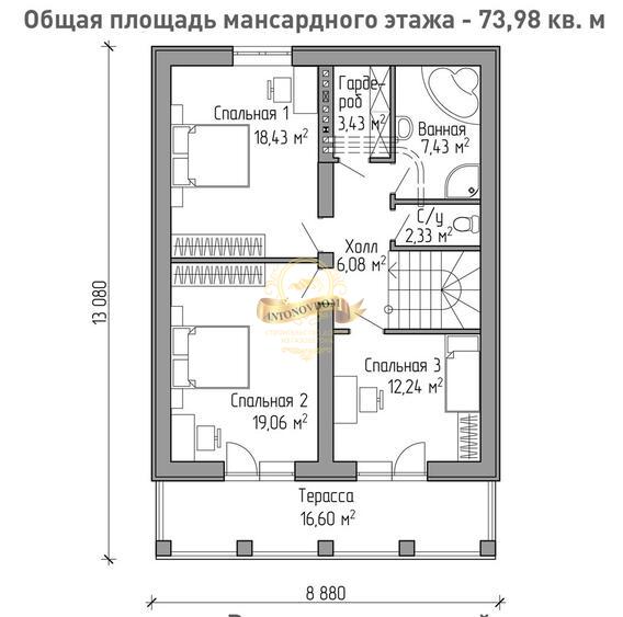 Планировка Дом из  AN010-11