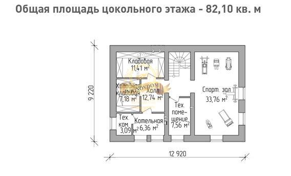 Планировка Дом из  AN134-16