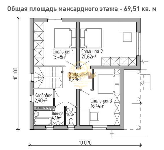 Планировка Дом из  AN019-14