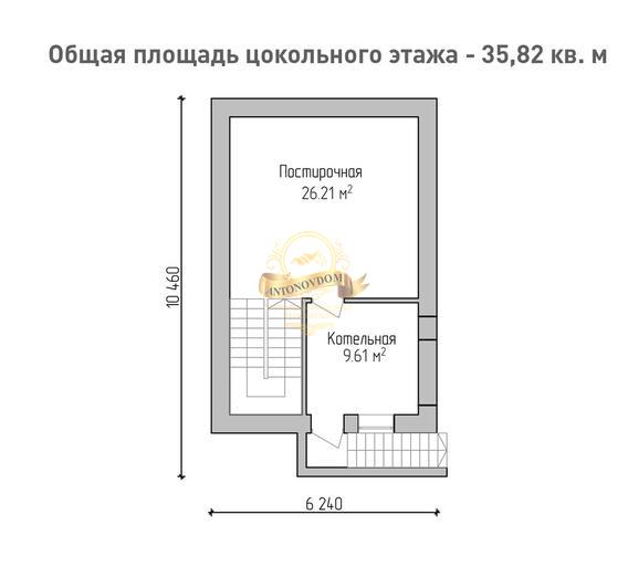 Планировка Дом из пеноблоков AN014-14
