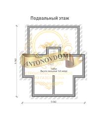 Планировка двухэтажного дома из газобетона с гаражом