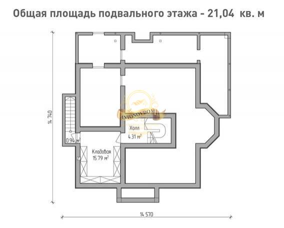 Планировка Дом из газосиликатных блоков AN078-15