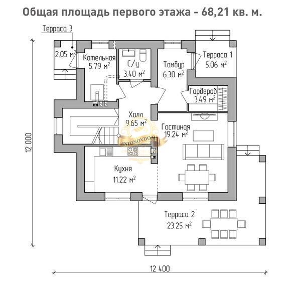 Планировка Дом из  AN009-16