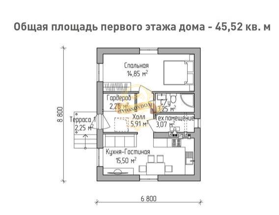 Планировка Дом из  AN015-15