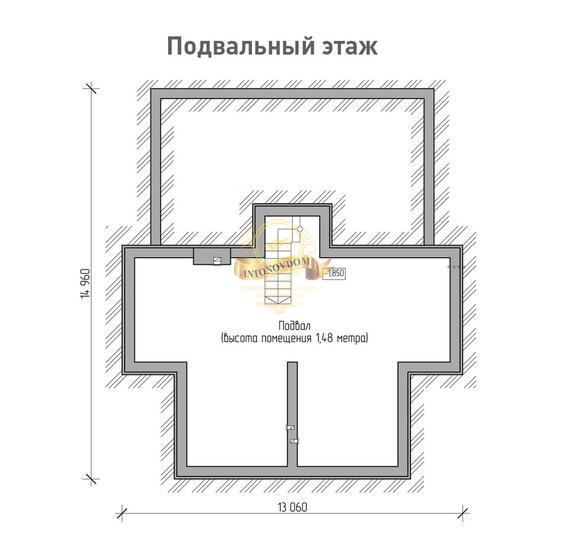 Планировка Дом из газосиликатных блоков AN056-15