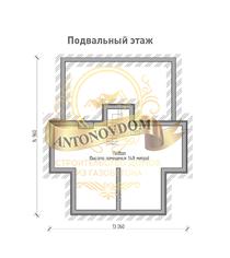 Планировка двухэтажного дома из газобетона с балконом