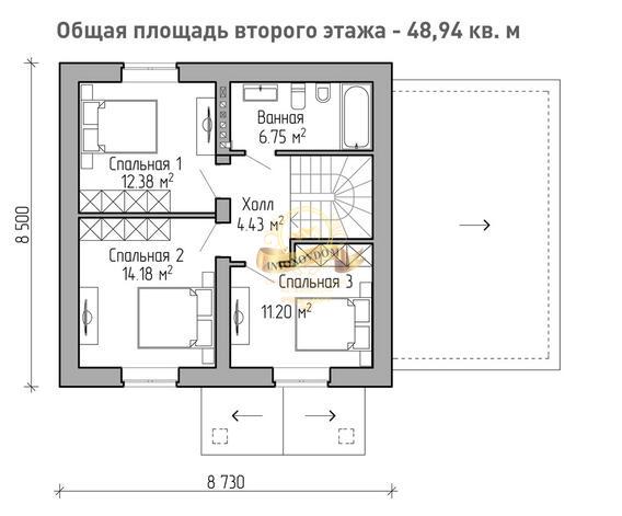 Планировка Дом из  AN034-14