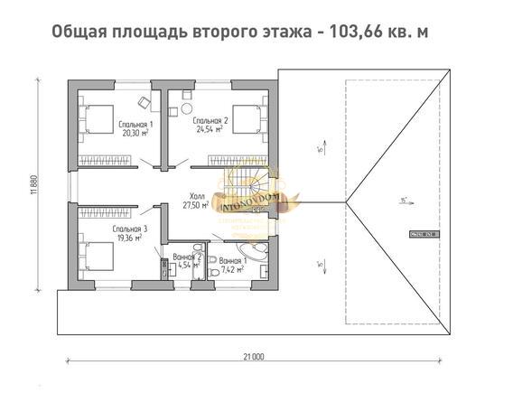 Планировка Дом из газосиликатных блоков AN047-12