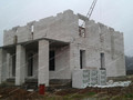 Строительство двухэтажного дома из газобетона 203 м.кв. стены - компания ANTONOVDOM